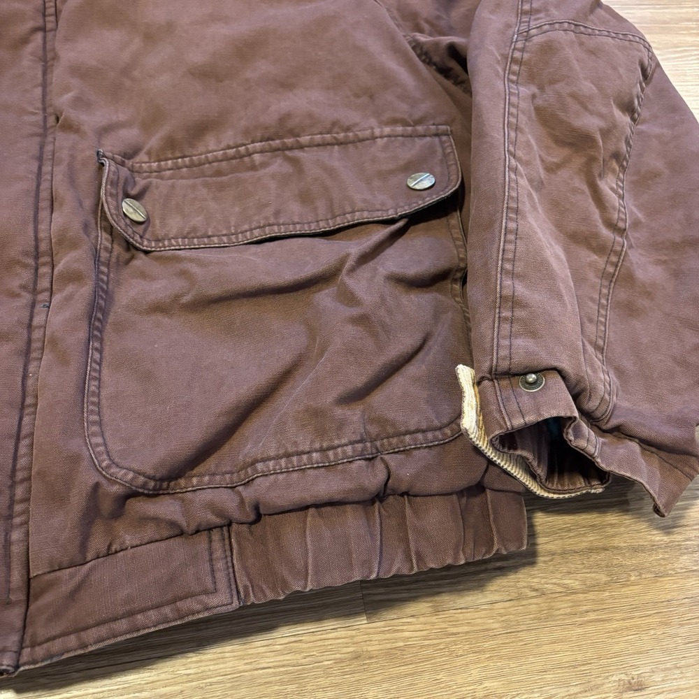 Vintage Field And Stream Chore Coat Men's XL Barn Jacket Corduroy Collar Lining - Picture 7 of 16